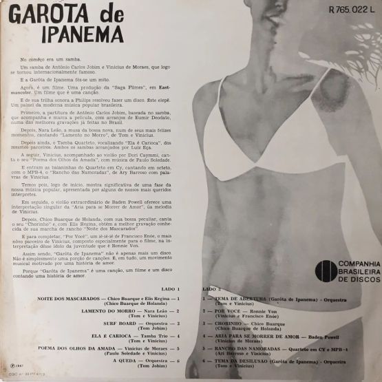 1967 -  Garôta de Ipanema