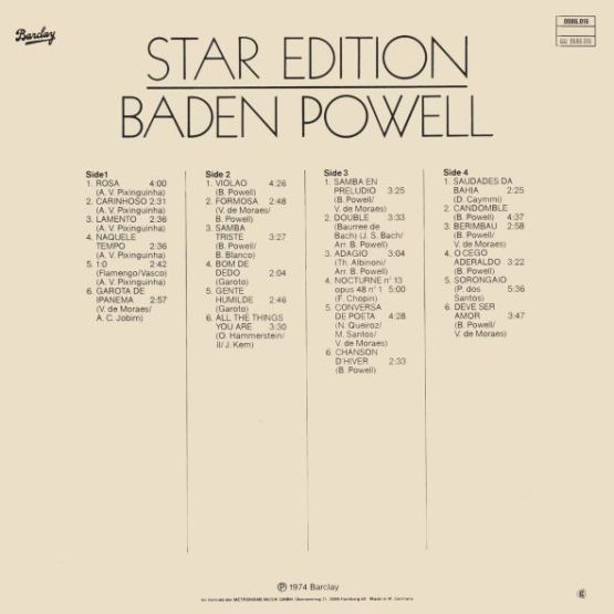1974 - Baden Powell - Star Edition 1974 - Baden Powell - Star Edition