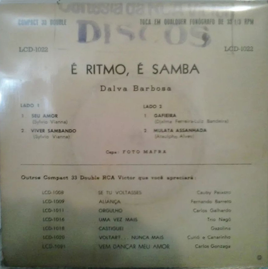 1962 - Dalva Barbosa – É Ritmo É Samba
