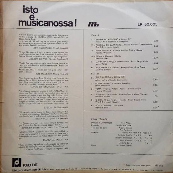 1968 - Isto É Musicanossa!