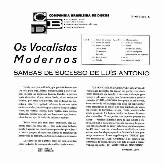 1961 - Os Vocalistas Modernos