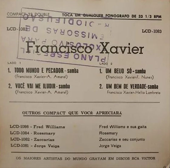 1963 - Francisco Xavier - Tudo Mundo É Pecador